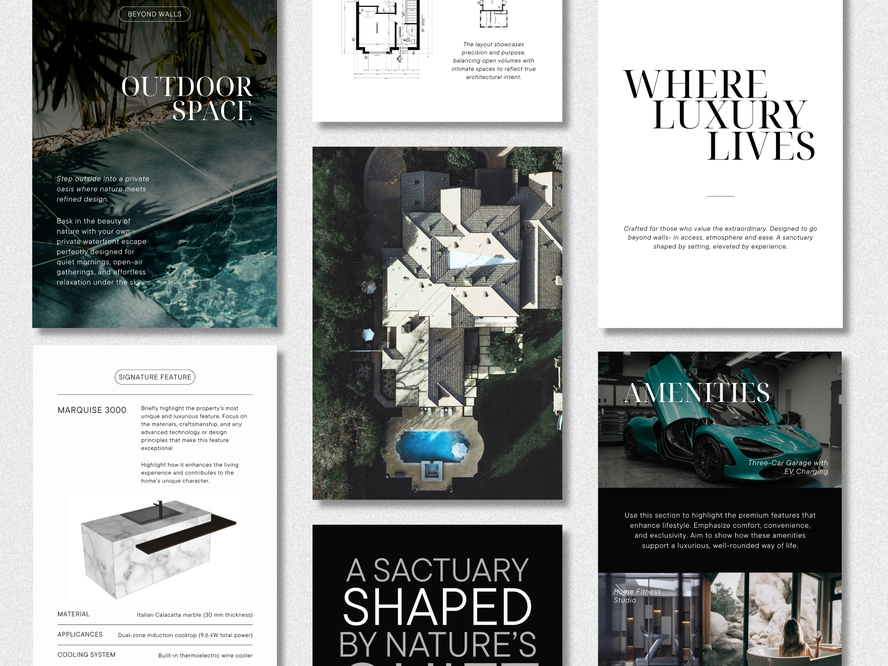 Luxury Property Brochure | Real Estate Templates | Realtor Marketing | Listing Presentation | Editable Canva Template