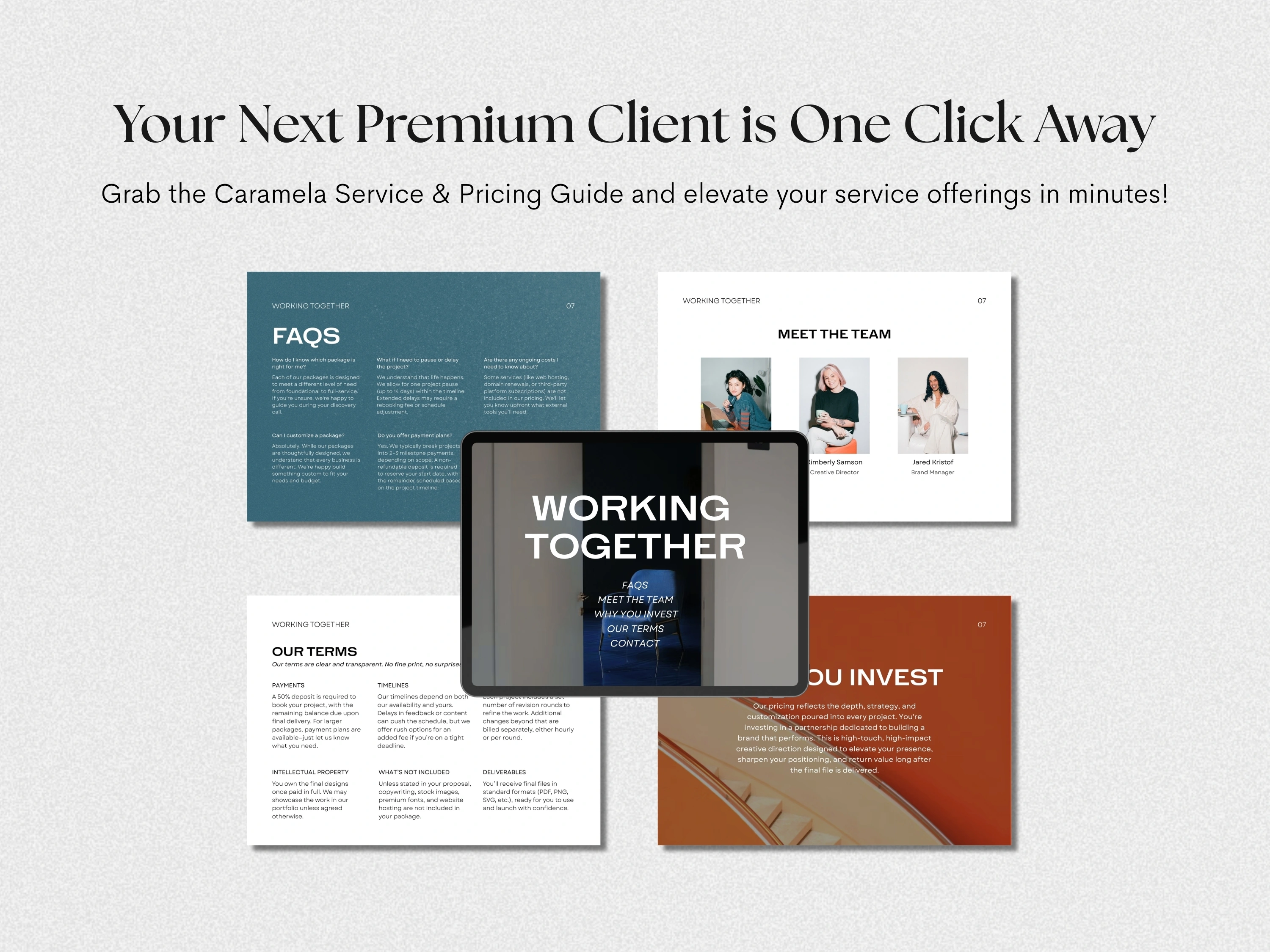 Service & Pricing Guide Template | Editable Canva | Case Study | Freelancers | Small Business Tools - View 10