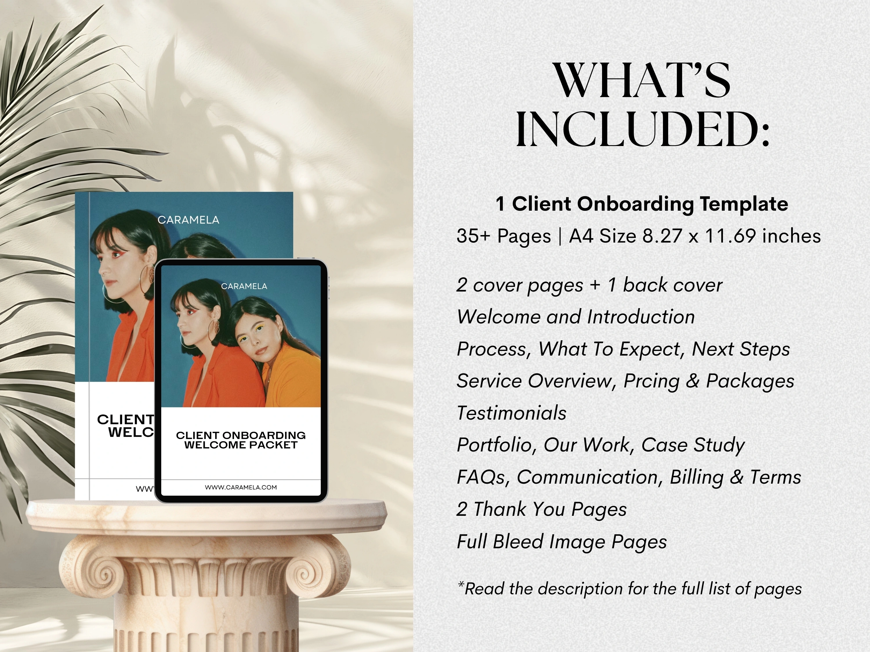 Client Onboarding Welcome Packet | Small Business Tools | Project Management | Editable Canva Template - View 2