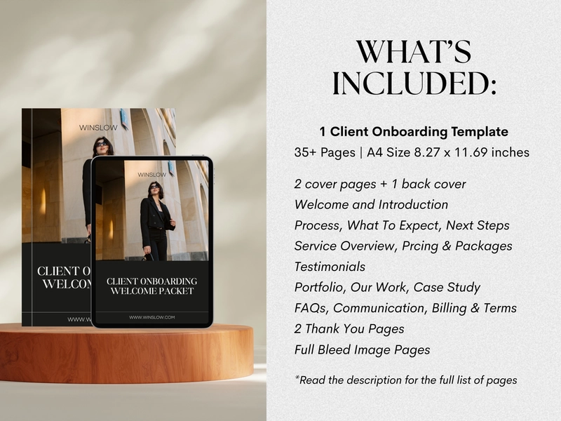 Client Onboarding Welcome Packet | Small Business Tools | Project Management | Editable Canva Template