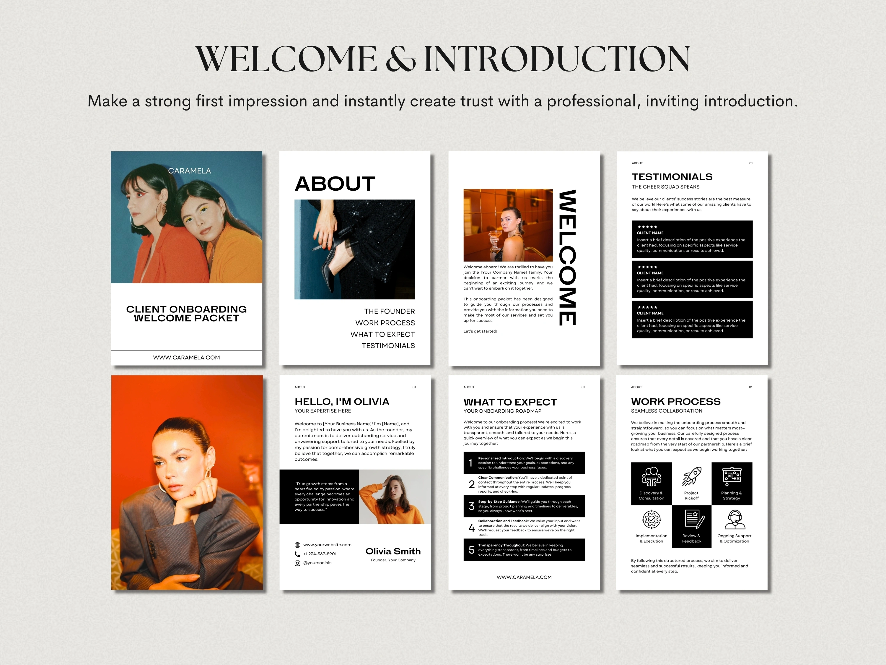 Client Onboarding Welcome Packet | Small Business Tools | Project Management | Editable Canva Template - View 4