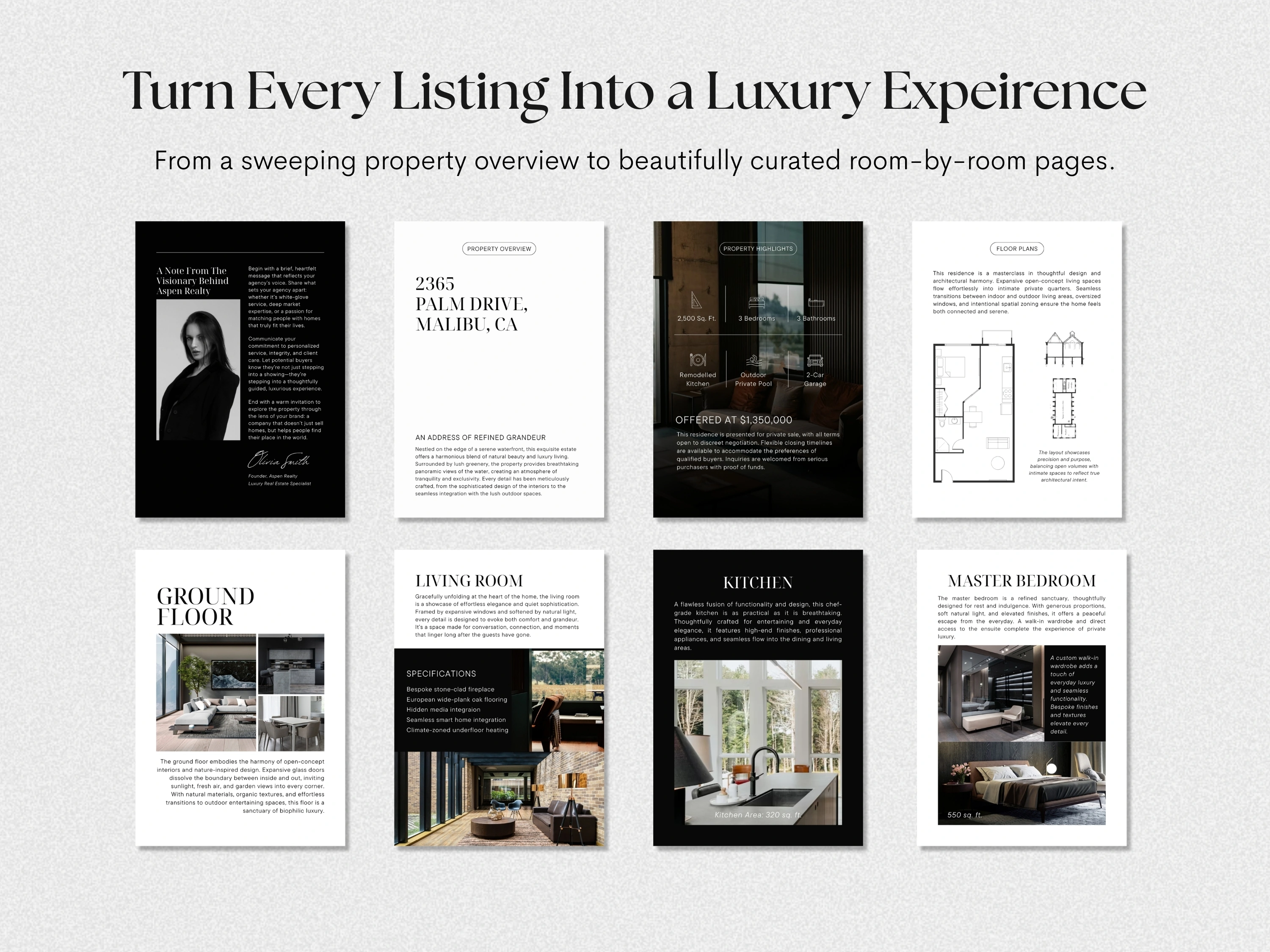 Luxury Property Brochure | Real Estate Templates | Realtor Marketing | Listing Presentation | Editable Canva Template - View 5