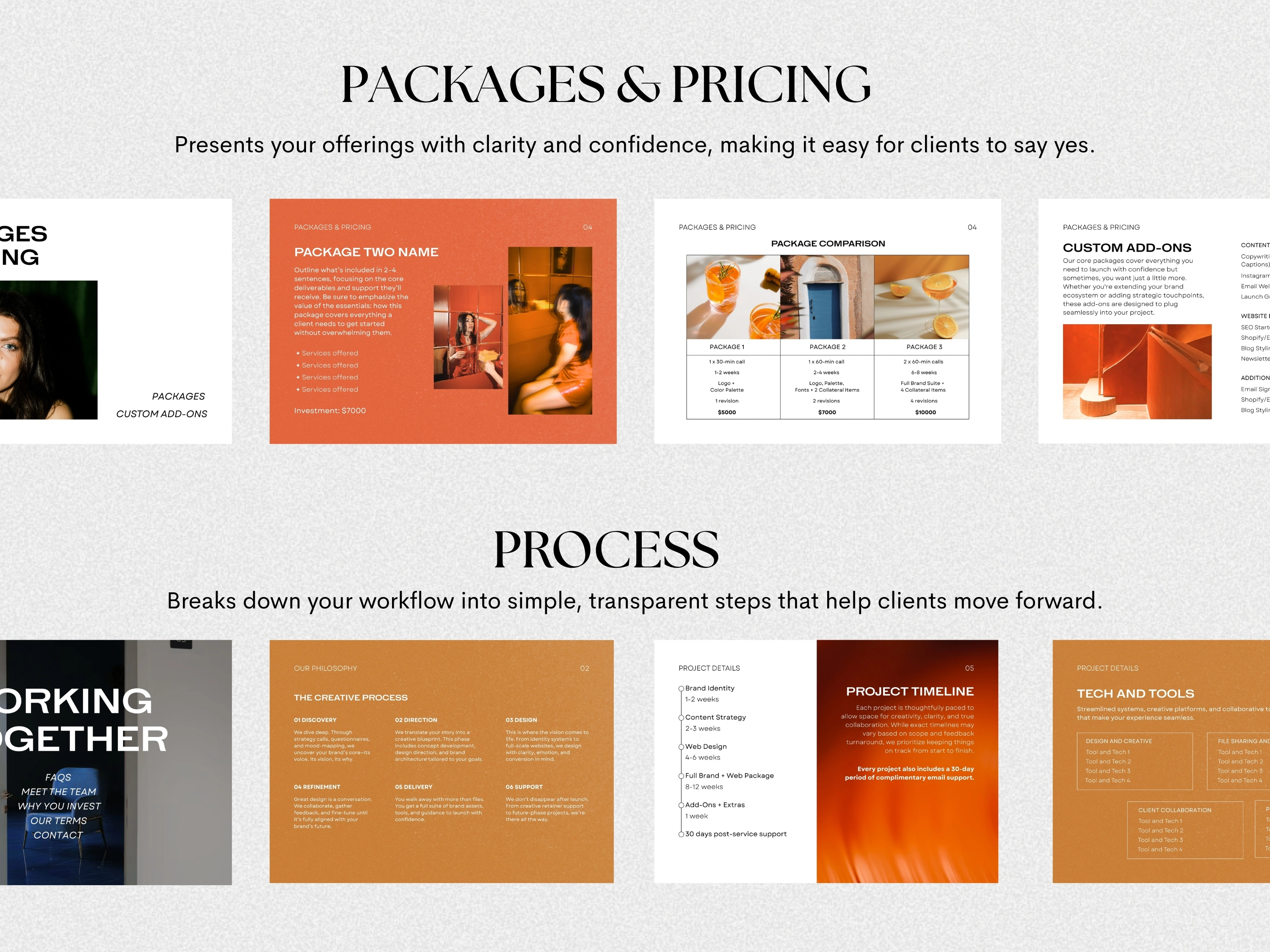 Service & Pricing Guide Template | Editable Canva | Case Study | Freelancers | Small Business Tools - View 5