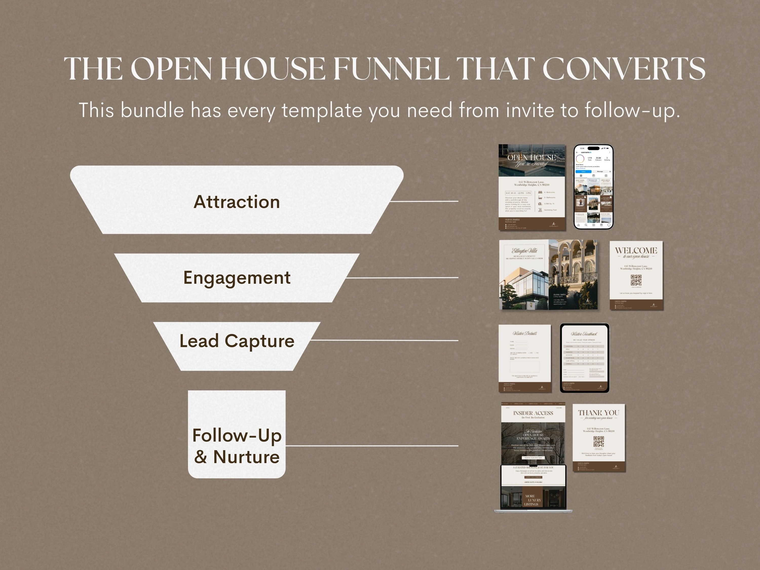 Open House Marketing | Printables | Sign In Sheet | Email Newsletter | Feedback Form | Social Media Posts - View 9