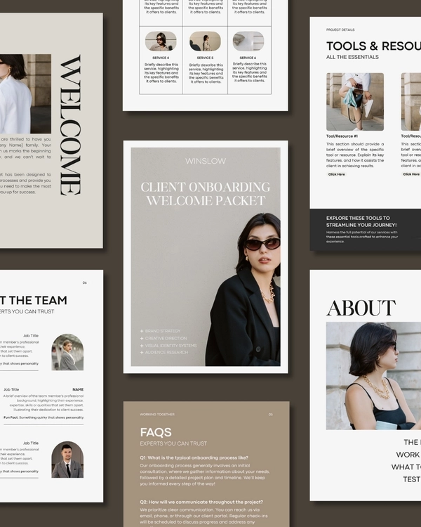 Winslow Client Onboarding Welcome Packet